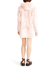 HOODIE TIE-DYE MINI DRESS BLUSH - SM REBOOTED