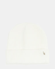 CLASSIC RIBBED KNIT BEANIE IVORY