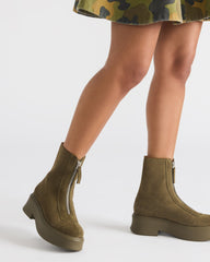 JONES OLIVE SUEDE