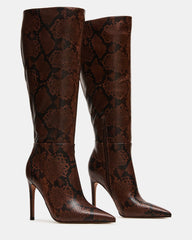 NITRO BROWN SNAKE WIDE CALF - SM REBOOTED