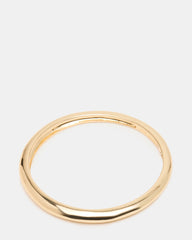 SKINNY BANGLE BAND BRACELET GOLD