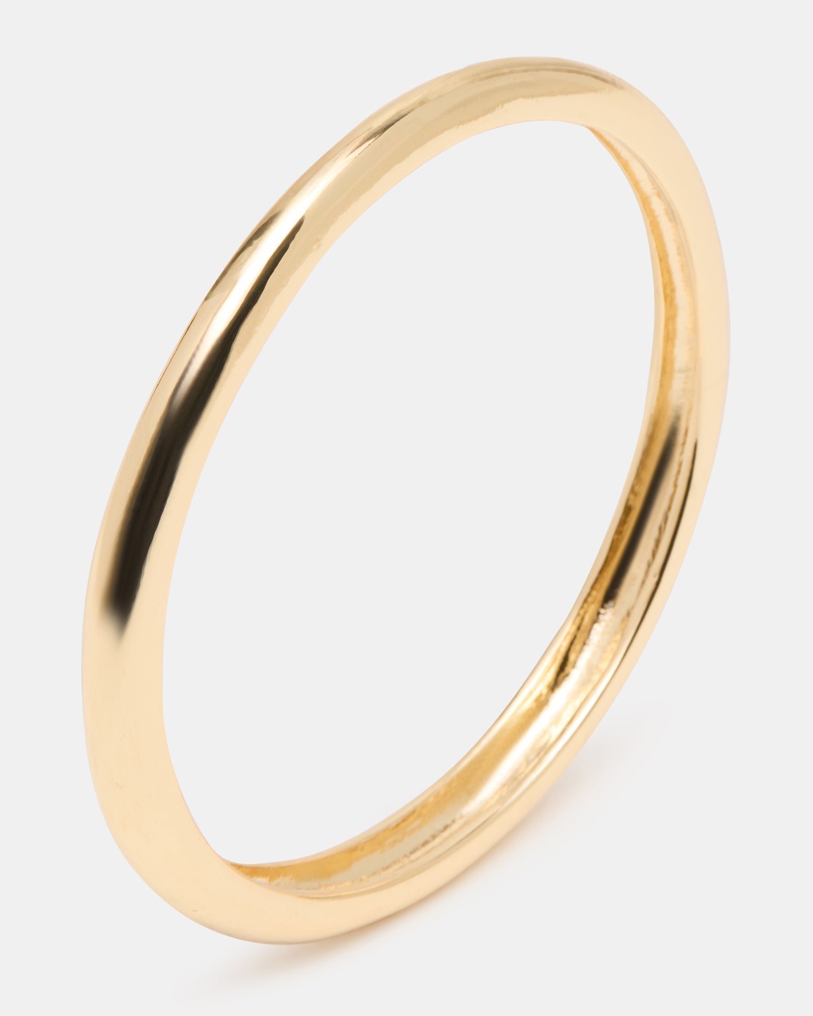 SKINNY BANGLE BAND BRACELET GOLD