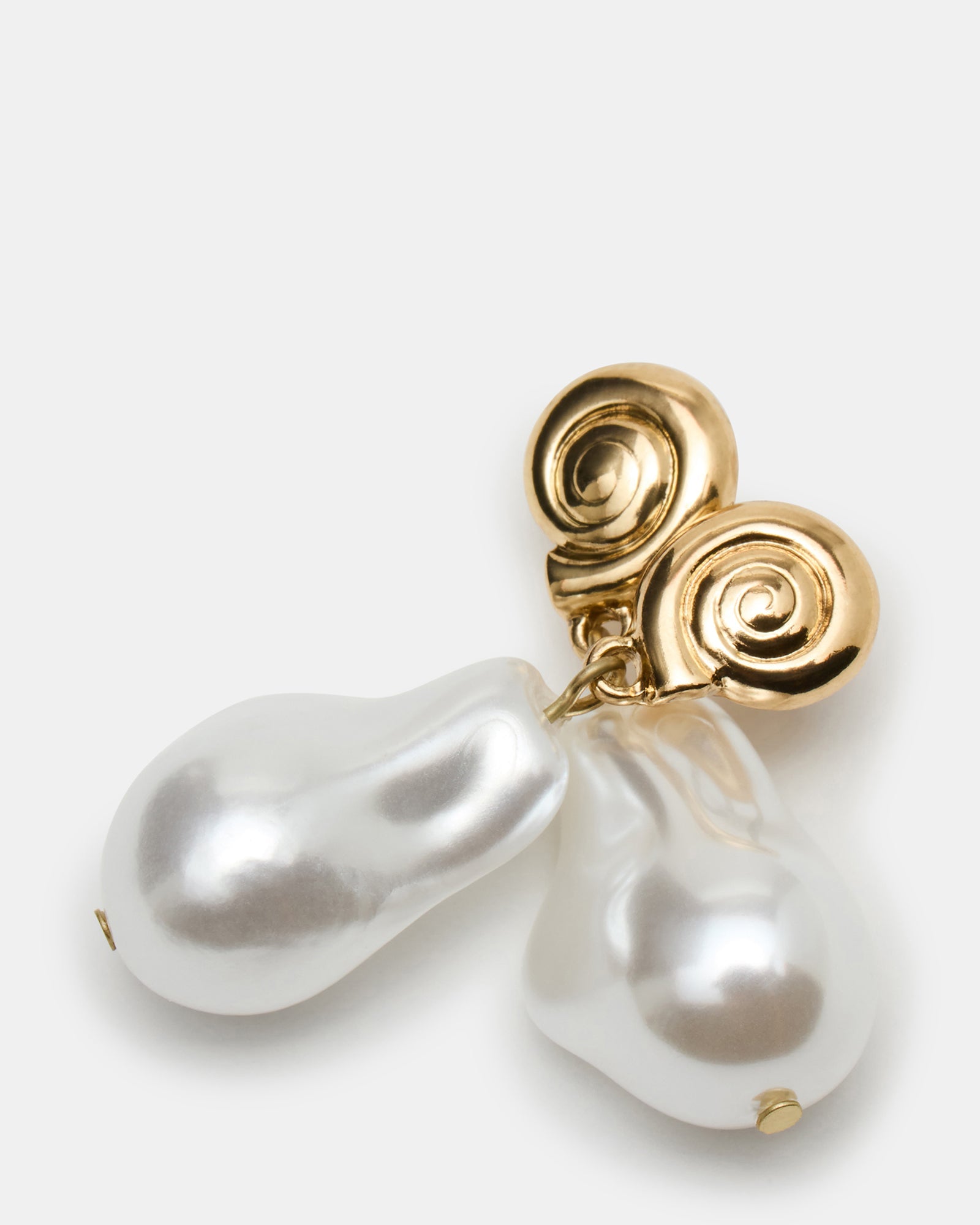 SHELL DROP EARRINGS PEARL