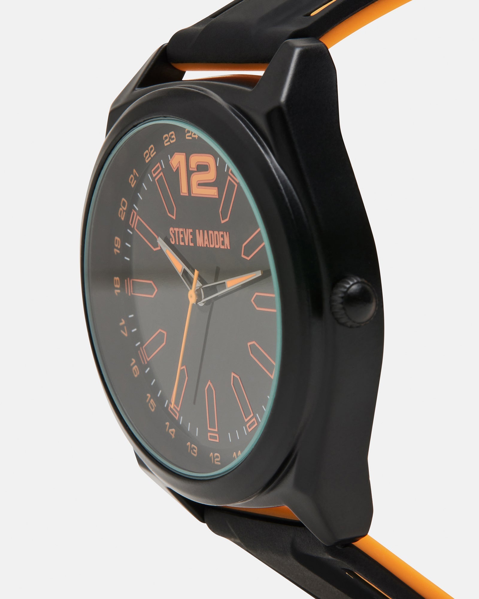 MEN'S SILICONE WATCH BLACK/ORANGE - BLACK/ORANGE / ONESZ / 46 - SM REBOOTED