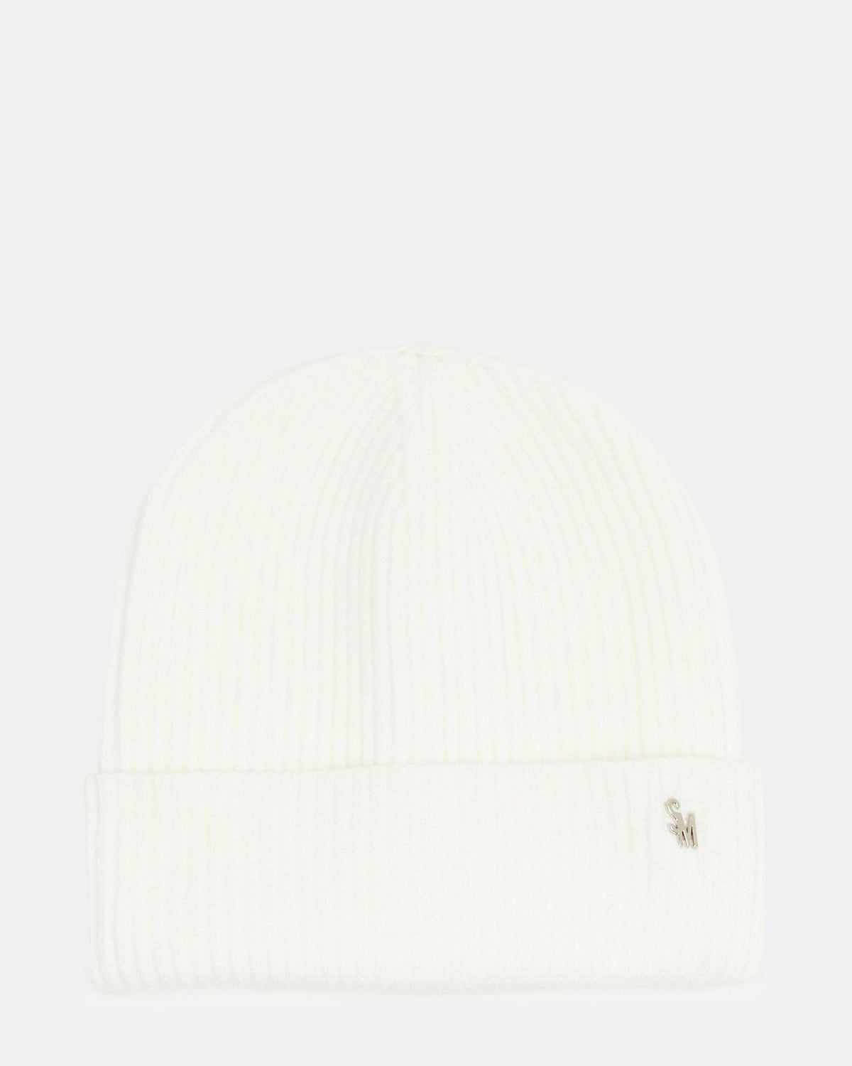 CLASSIC RIBBED KNIT BEANIE IVORY