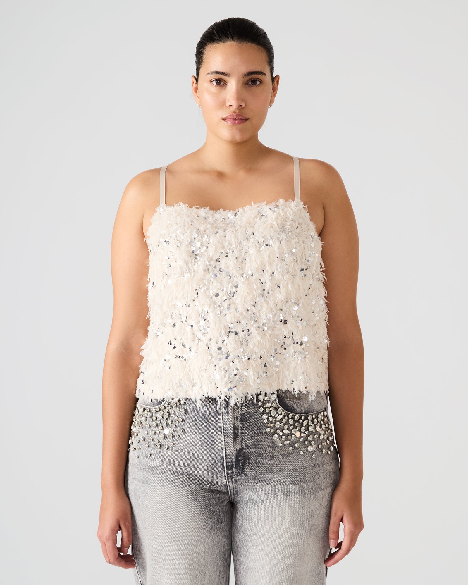 BLAKELYN FEATHER TOP IVORY