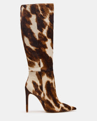 NITRO BROWN COW PRINT WIDE CALF - SM REBOOTED