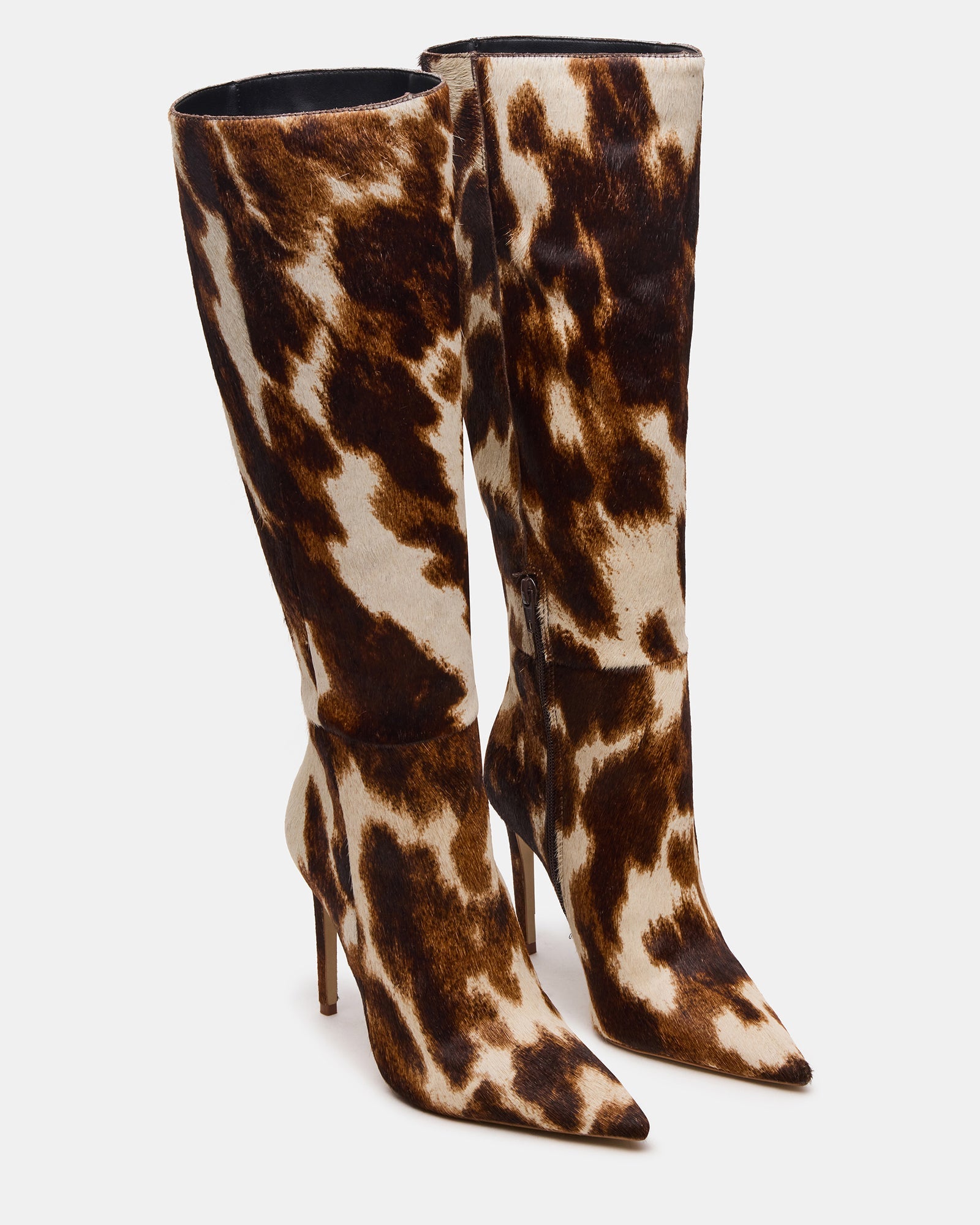 NITRO BROWN COW PRINT WIDE CALF - SM REBOOTED