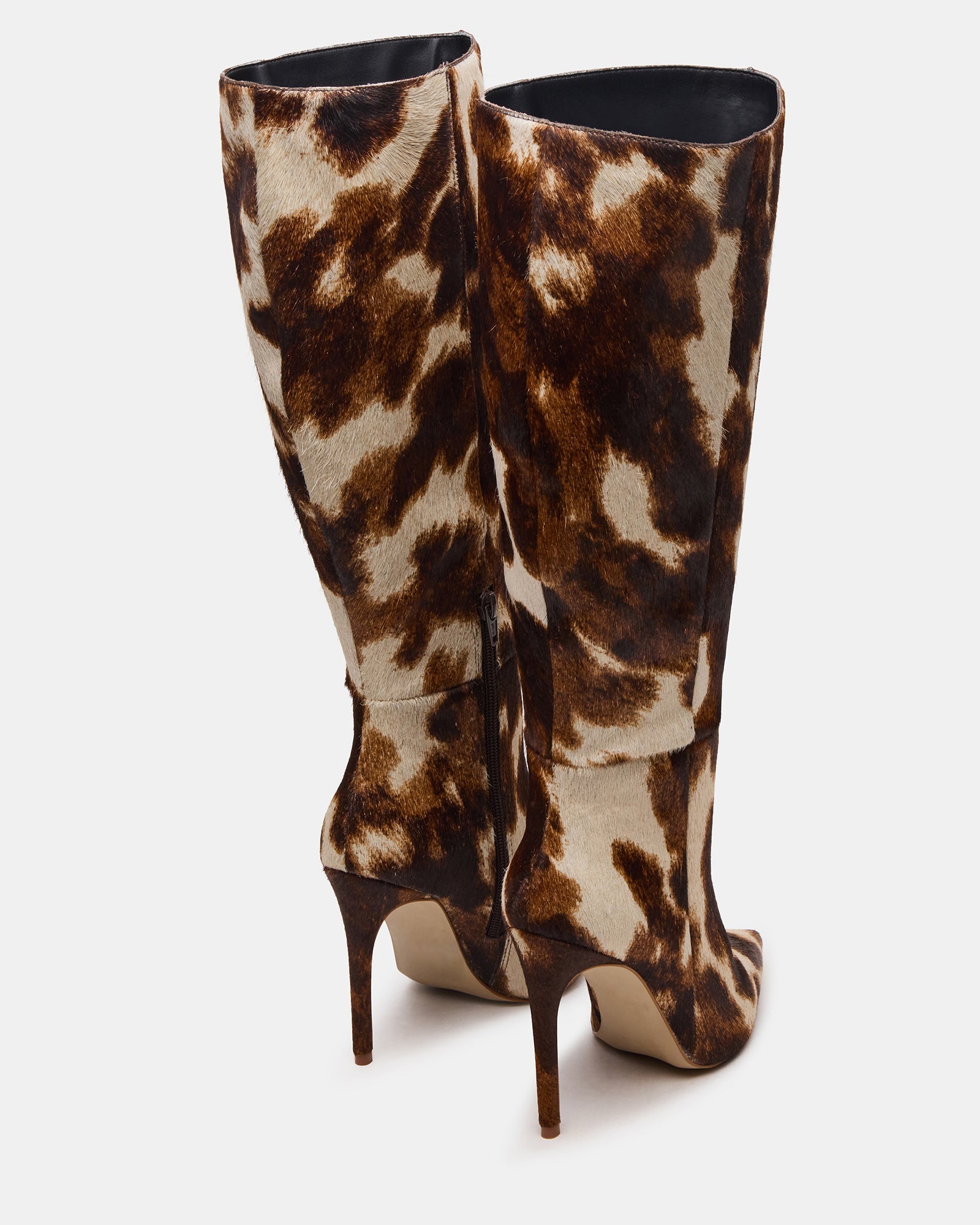 NITRO BROWN COW PRINT WIDE CALF - SM REBOOTED