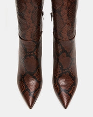 NITRO BROWN SNAKE WIDE CALF - SM REBOOTED