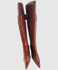 Legacy Boots Cognac Leather Over-the-knee - SM REBOOTED